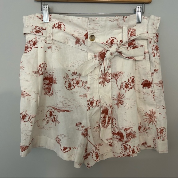 Madewell Paperbag Shorts in Paradise Toile - Picture 4 of 9